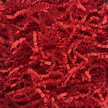 Наполнитель бумажный Алый, 50 г (гофрированный)