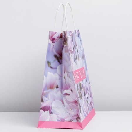 Пакет подарочный крафтовый For you, 28 × 32 × 15 см