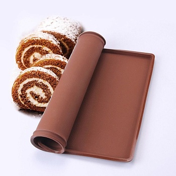 Коврик силиконовый с бортиками для выпечки рулета, 30,5*25,5 см