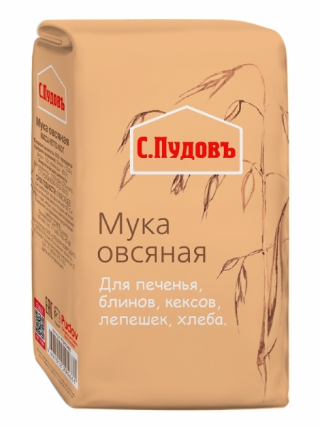 Мука овсяная С.Пудовъ, 400 гр