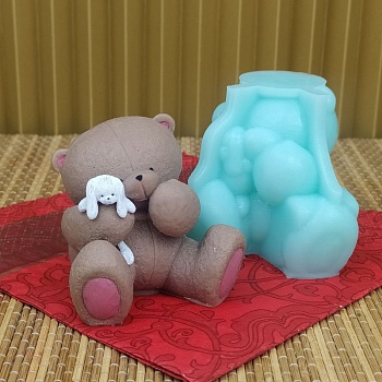 Силиконовый молд Мишка пухлик