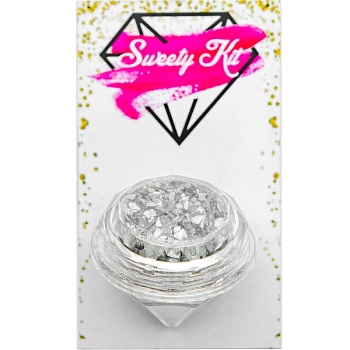 Блестки пищевые «Sweety Kit», Серебро, 3 фр