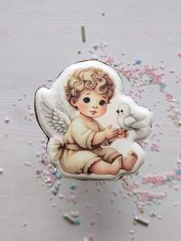 Пряник имбирный "Ангелочек", 10 см