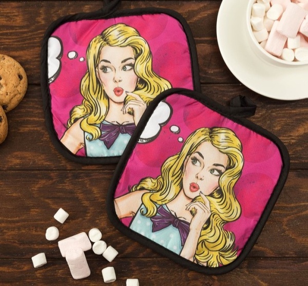 Подарочный набор  Этель LoveLife «Красотка» ,  прихватки 17х17 см - 2 шт