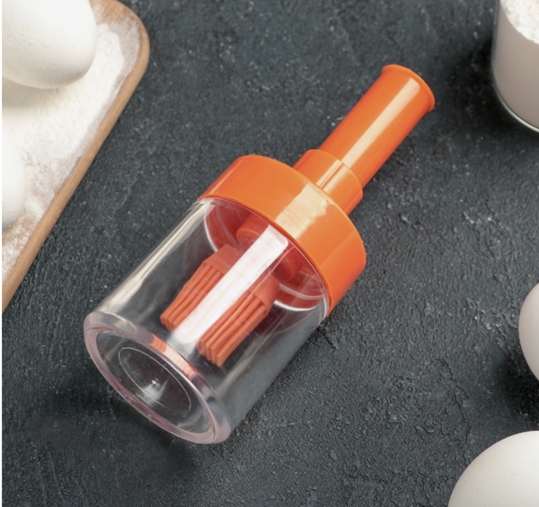 Кисть с емкостью, 6×15 см, цвет МИКС