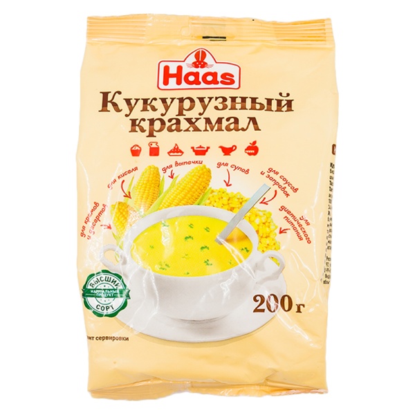 Крахмал кукурузный Haas, 200 гр