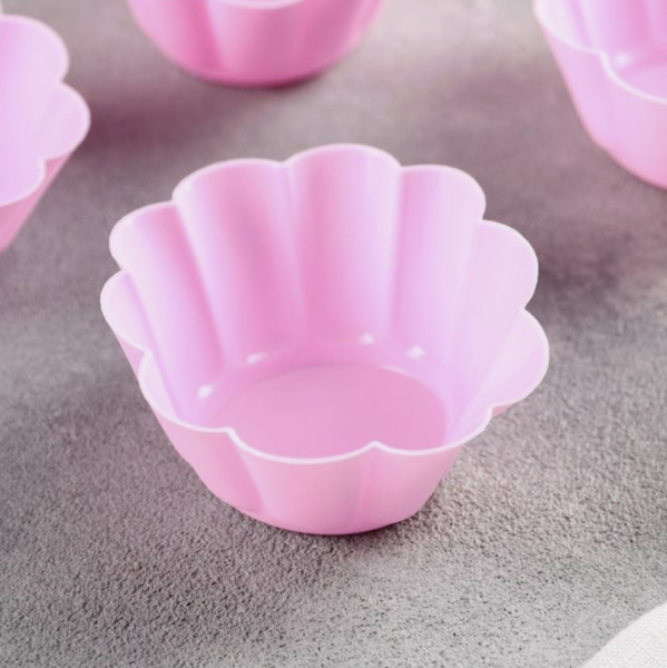 Набор форм для выпечки силиконовых Доляна «Ромашки», 6 шт, 7×3 см