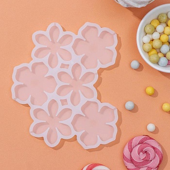 Силиконовая форма для леденцов "Цветочки"