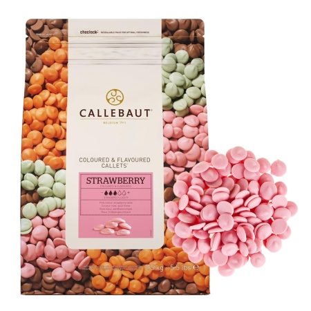 Шоколад Callebaut Strawberry со вкусом клубники 100 гр