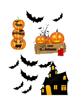 Хэллоуин №3, картинка на сахарной бумаге