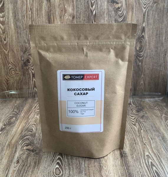 Кокосовый сахар, TOMER, Россия, 250 гр
