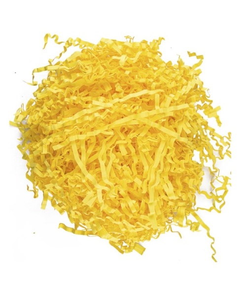 Наполнитель бумажный Желтый, 50 г (гофрированный)