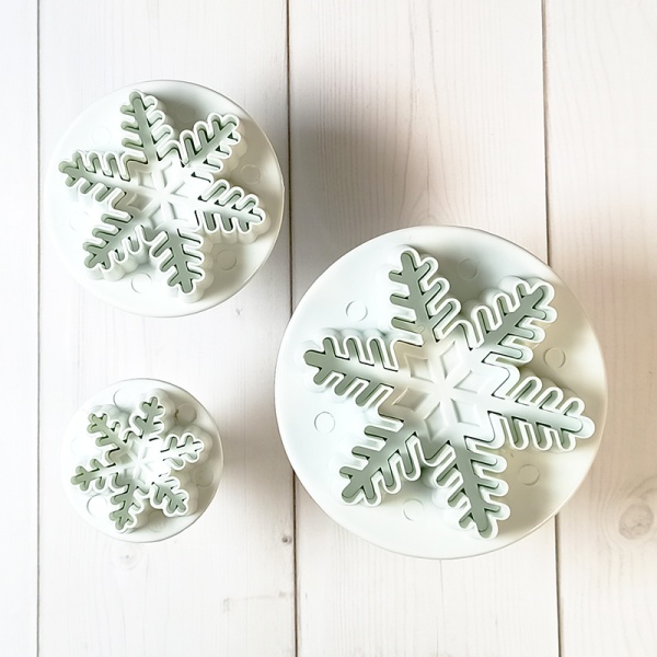 Набор плунжеров "Снег" набор 3 шт.: d=6.5, d=5, d=3.5 см, пластик, белые