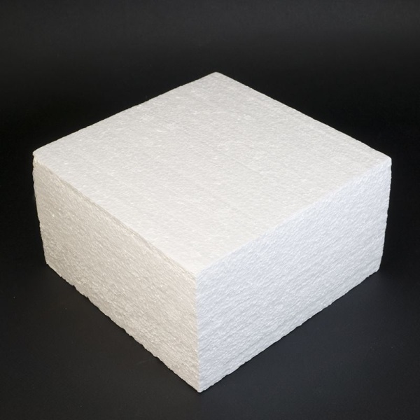 Фальш ярус для торта, 16*16 см, высота 10 см КВАДРАТ (пенопласт)