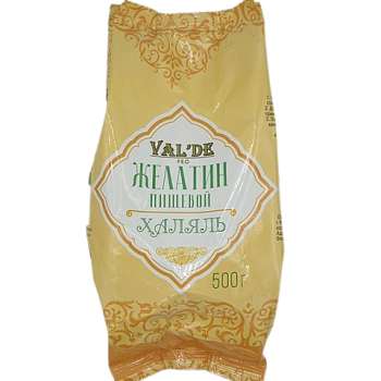 Желатин гранулированный халяль Val'de , Россия,  опт 500 гр