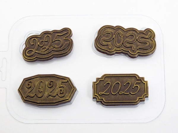 Форма пластиковая для шоколада "Набор 2025"