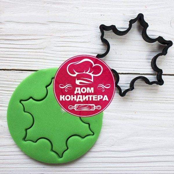 Вырубка для пряника "Снежинка №1", пластик, 9 см