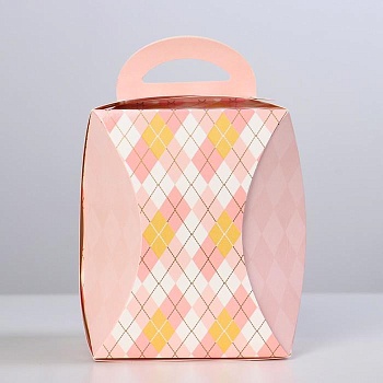 Коробка для кулича Ромбики d 124 мм