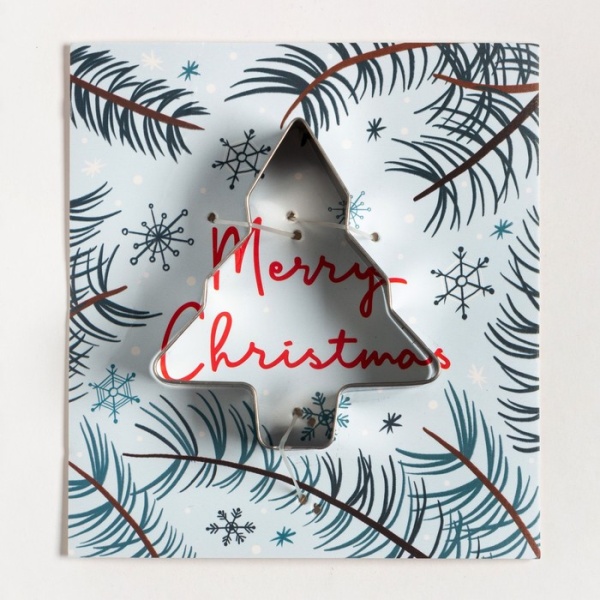 Набор подарочный Этель Snow fox: кухонное полотенце, подставка/горячего и вырубка для пряника