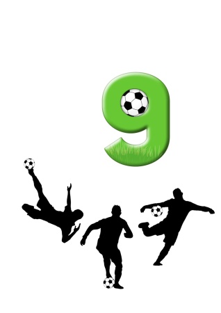 Футбол 9 лет №2, картинка на сахарной бумаге