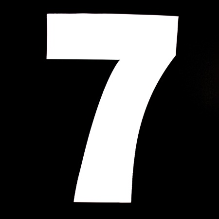 Трафарет для торта "Цифра 7", высота 25 см, пластик