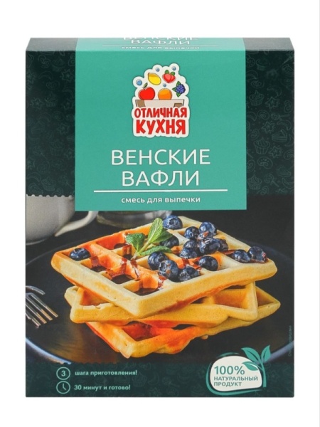 Смесь для выпечки "Венские вафли" ОТЛИЧНАЯ КУХНЯ, 300 гр