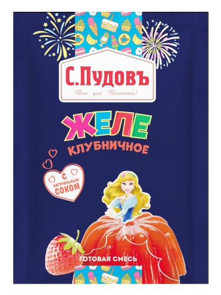 Желе Клубничное С.Пудовъ, 45 гр