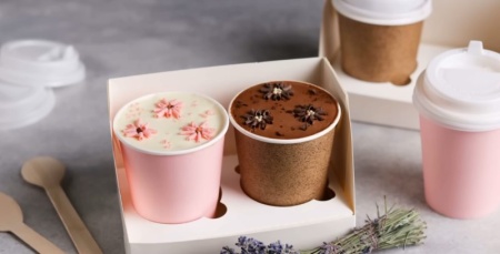 Стакан бумажный "Cake to go" С днем рождения, эмодзи,  250 мл