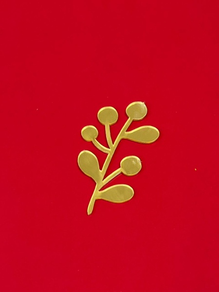 Набор акриловых топперов «Новогодний набор №3», 4 шт, золото