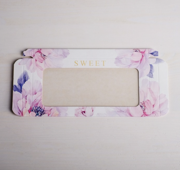 Коробка для шоколада с окном 17,3×8,8×1,5 см «Sweet»