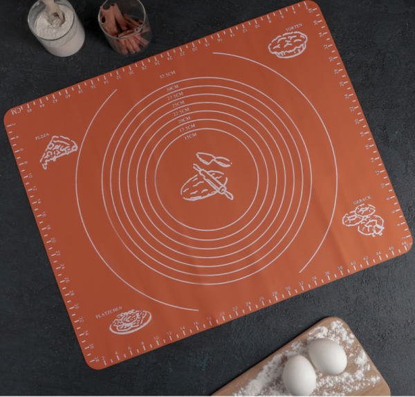 Коврик силиконовый с разлиновкой Доляна «Эрме», 50×40 см