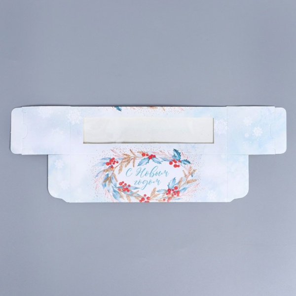 Коробочка для макарон «Вьюга», 180*55*55 мм