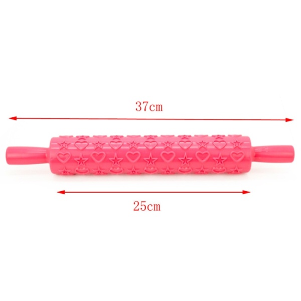 Скалка кондитерская текстурная "Звездочки и сердечки"