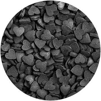 Посыпка кондитерская "Сердечки черные мини", 50 гр Посыпка кондитерская "Сердечки черные мини", 50 гр