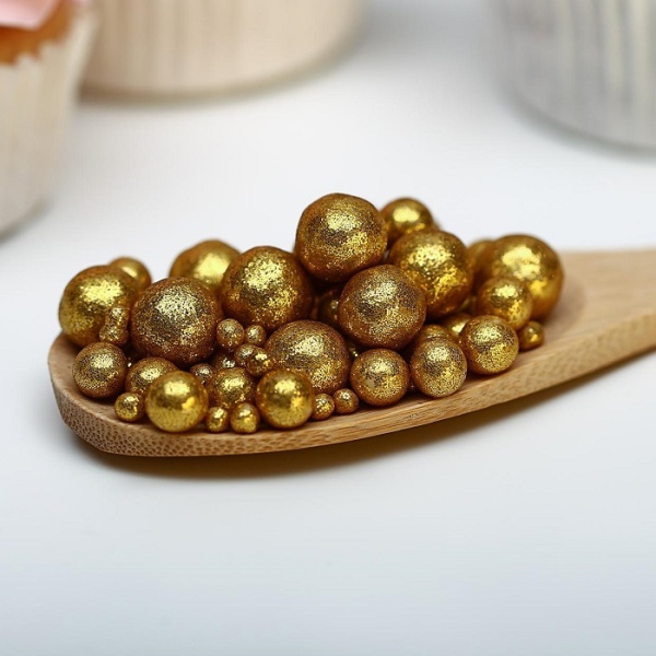 Взорванные зёрна риса "Блеск ЗОЛОТО" №704, 30 гр