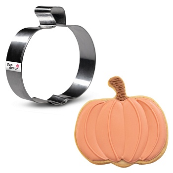 Вырубка для пряника "Тыква / Яблоко", 103х100 мм