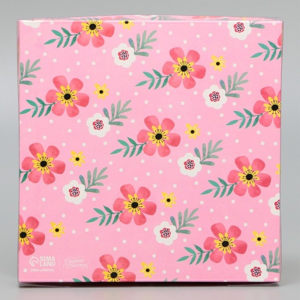 Коробка для печенья и пряников «Лучший воспитатель», 150*150*30 мм