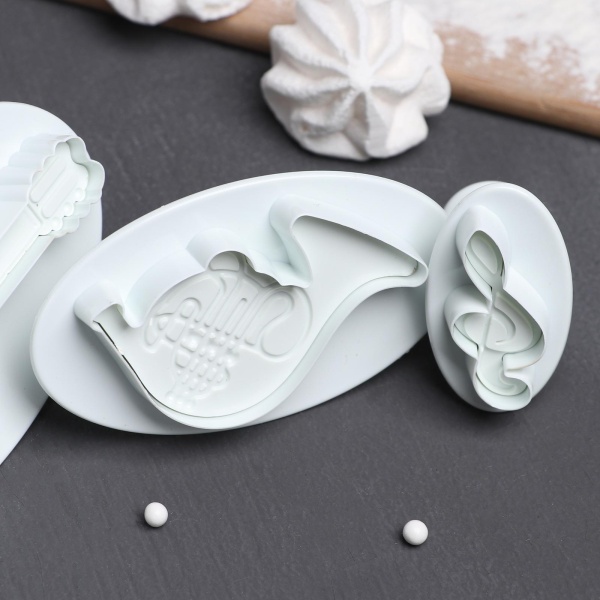 Набор плунжеров кондитерских Доляна «Музыкальные инструменты», 4 шт