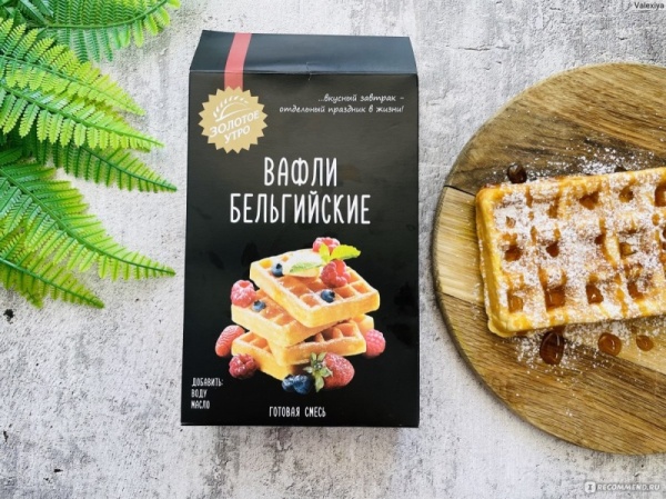 Смесь для выпечки "Бельгийские вафли" Золотое утро, 400 гр