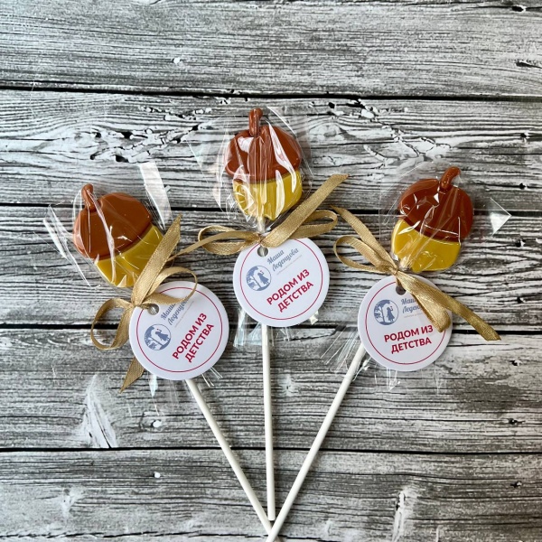 Леденец из изомальта "Орешек", цвет микс, 5 см