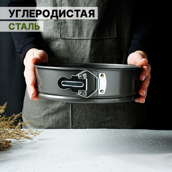 Форма для выпечки разъемная с антиприг. покрытием "Круг", 24*5,8 см