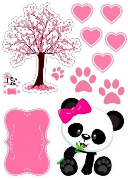 Панда №1, картинка на сахарной бумаге