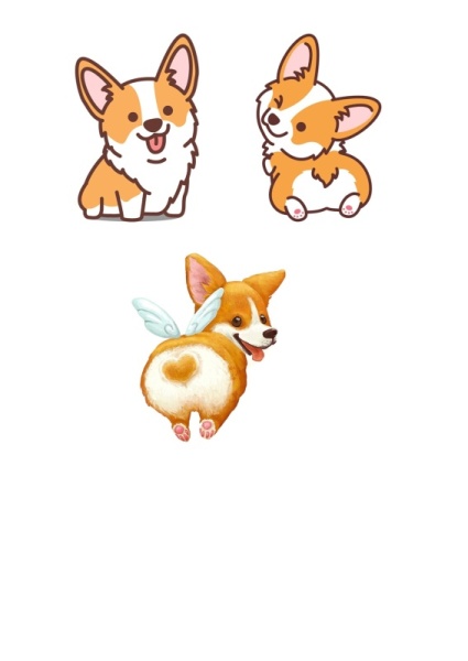 Собаки №3, картинка на сахарной бумаге