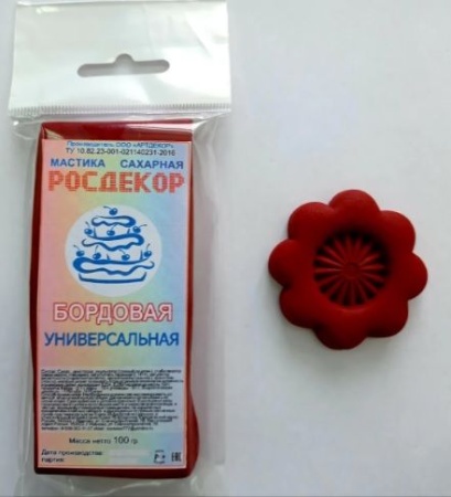 Мастика "РОСДЕКОР" 100гр. Бордовая
