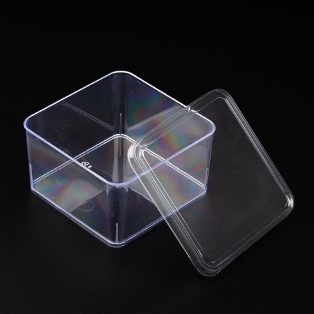 Креманка для десертов с крышкой квадратная CAKE BOX (кейк бокс), 350 мл