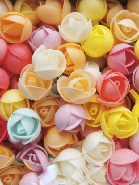 Цветы вафельные Пионы 10 лепестков , 1 шт