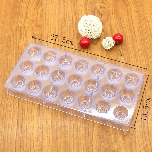 Форма поликарбонатная Роза, 21 ячейка