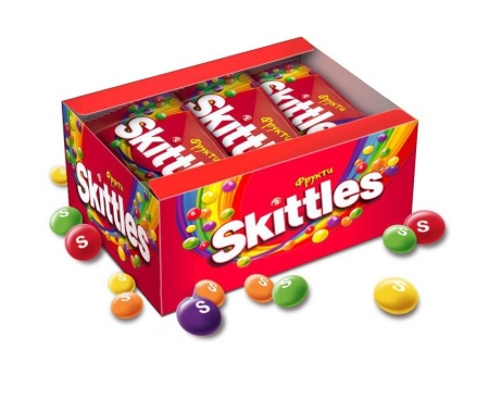 Драже Skittles фрукты, 38 г