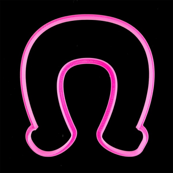 Вырубка для пряника  "Подкова", пластик 10*9,5 см