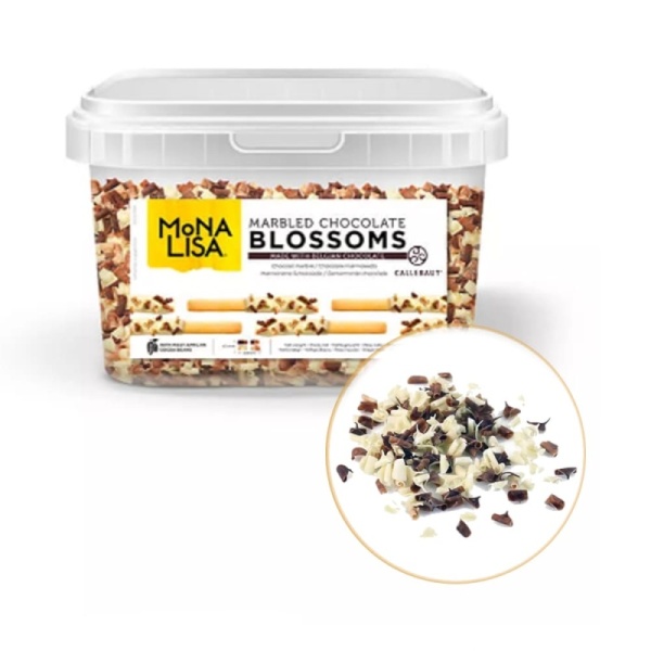 Завитки из смеси белого и молочного шоколада Mona Lisa, Callebaut, 50 гр